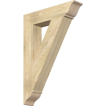 Ekena Millwork Traditional Traditional Rough Sawn Bracket, Douglas Fir, 6"W x 30"D x 42"H BKT06X30X42TRA01RDF